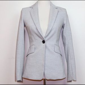 H&M Light Grey Button Up Blazer